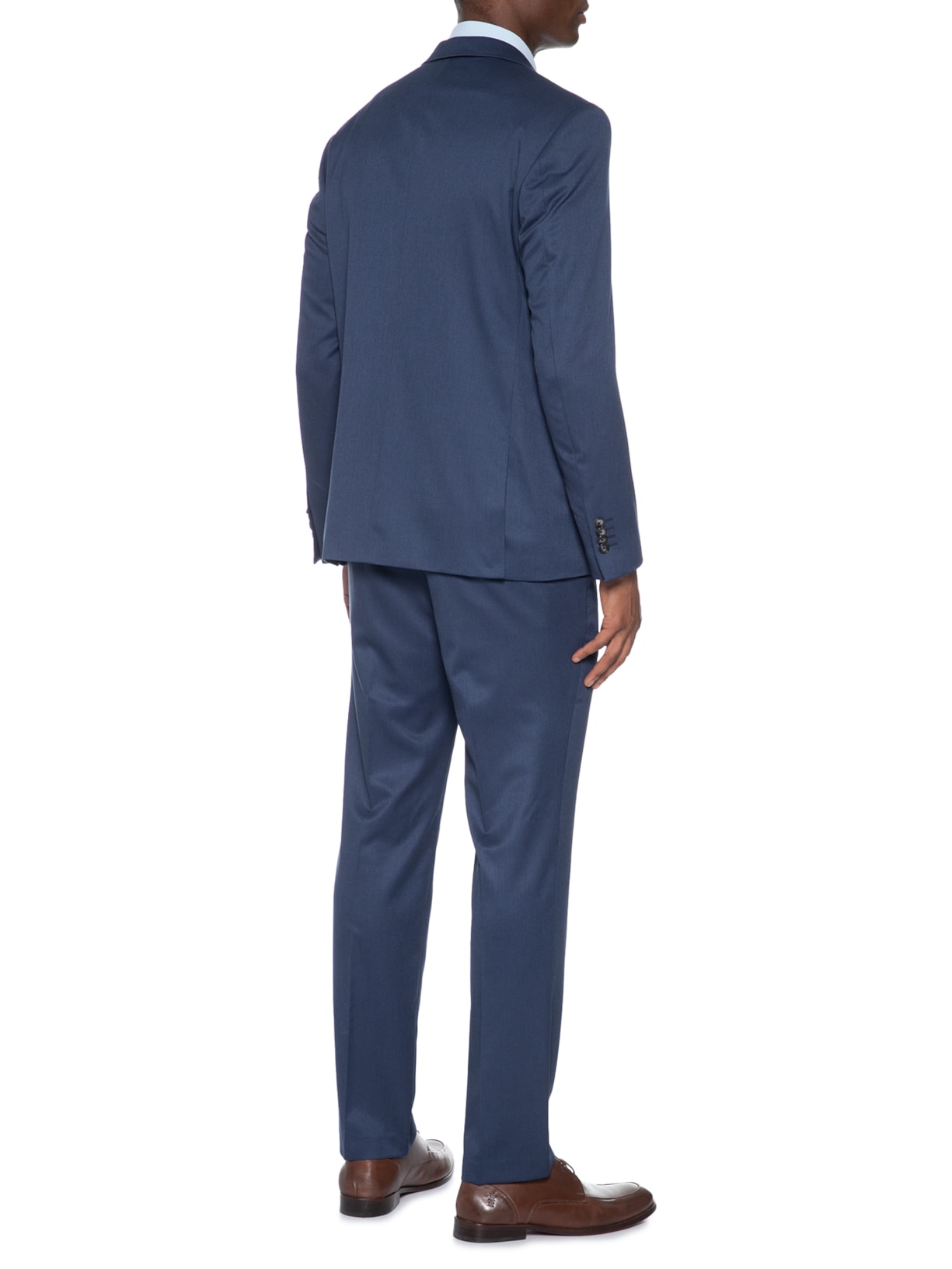 Costume Terno Masculino Liso Azul Oficina Reserva
