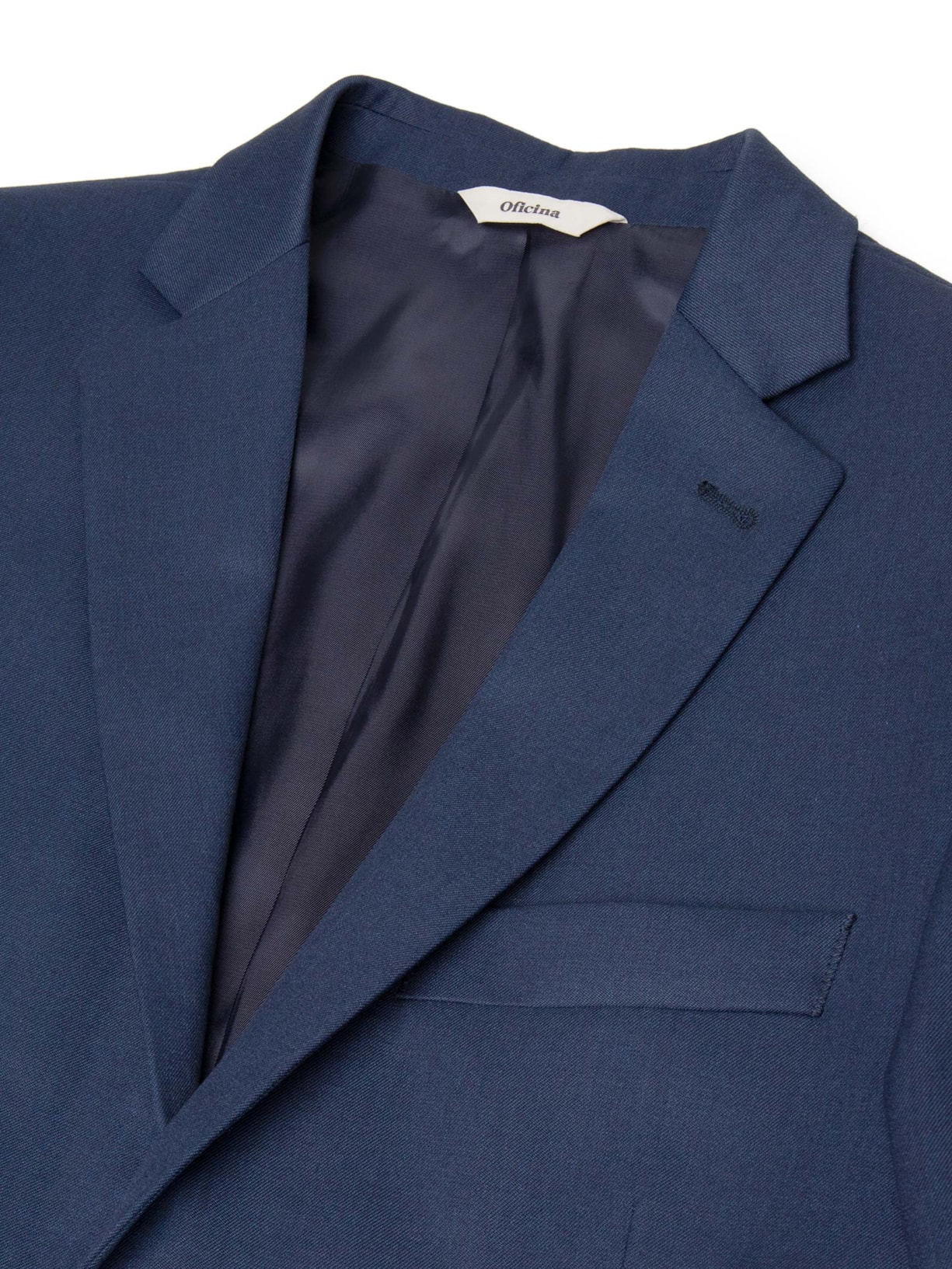 Costume Terno Masculino Liso Azul Oficina Reserva