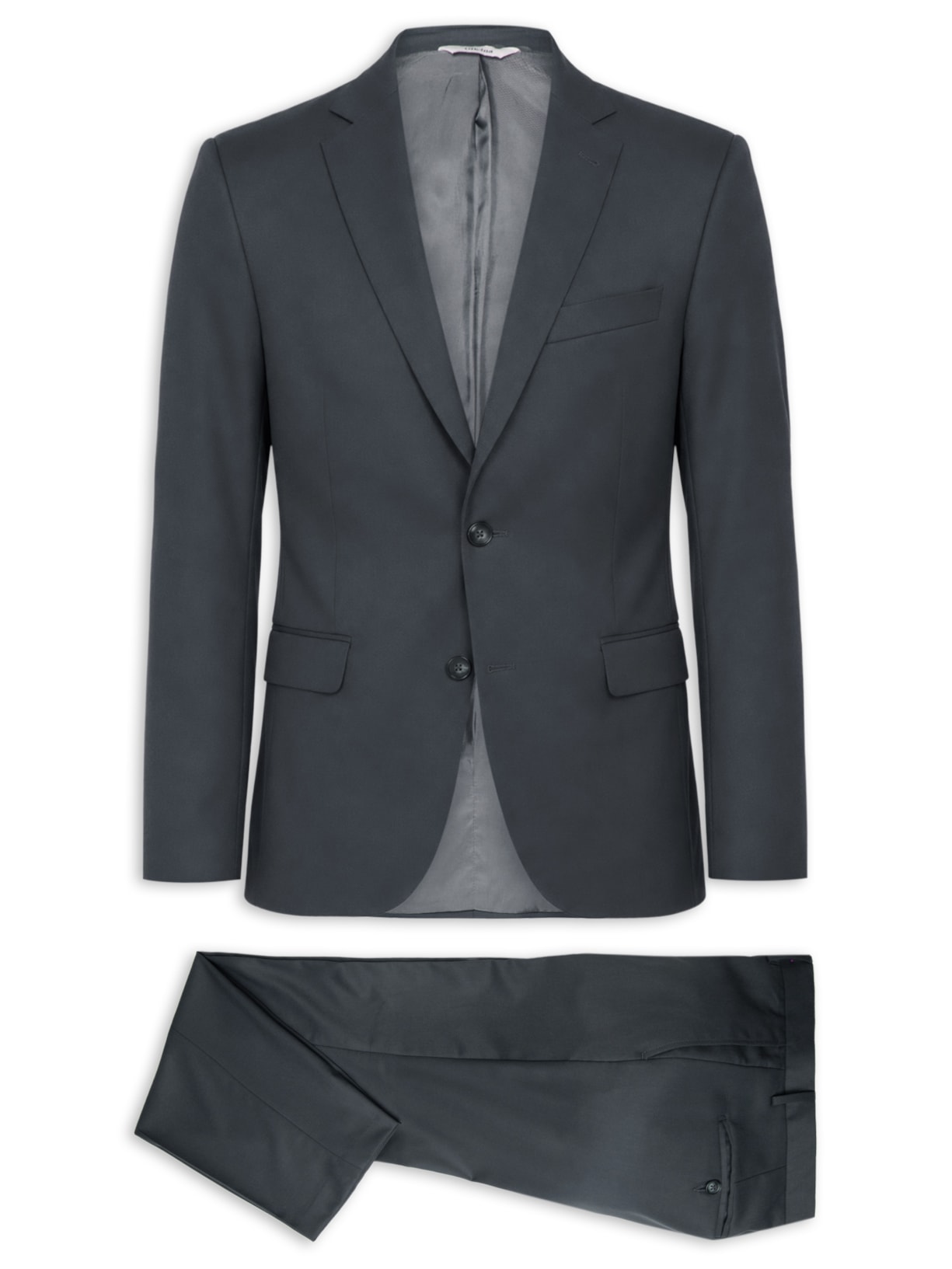 Costume Terno Masculino Liso Cinza Oficina Reserva