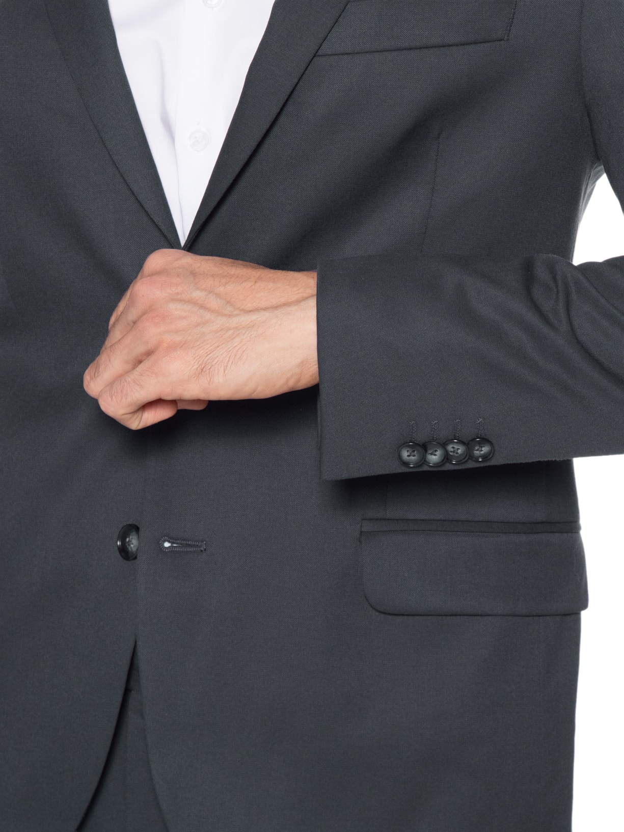 Costume Terno Masculino Liso Cinza Oficina Reserva