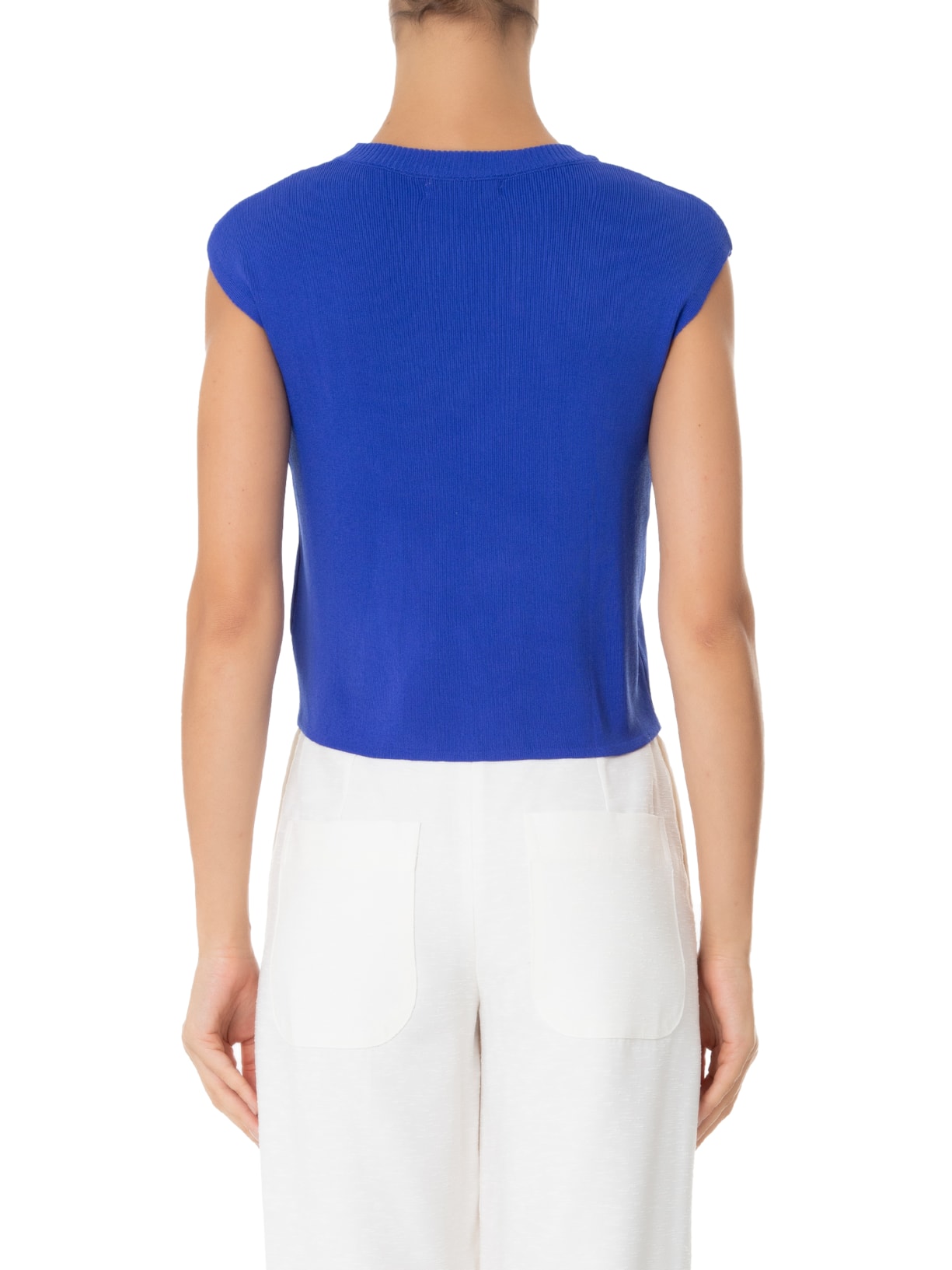 Cropped Feminino Tricot Azul '2Essential