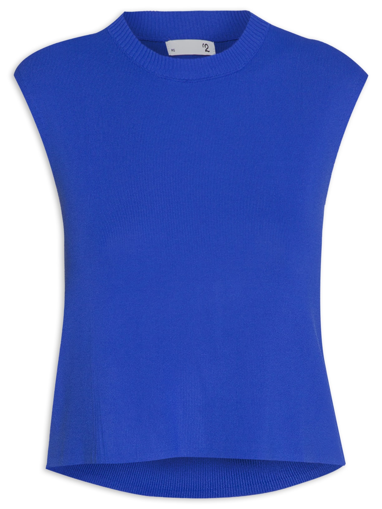 Cropped Feminino Tricot - Azul