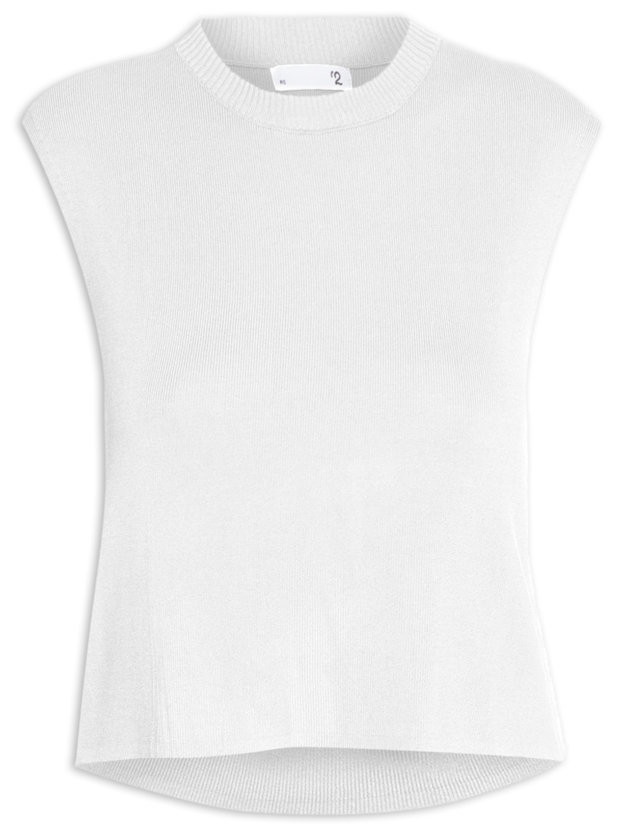 Cropped Feminino Tricot - Branco