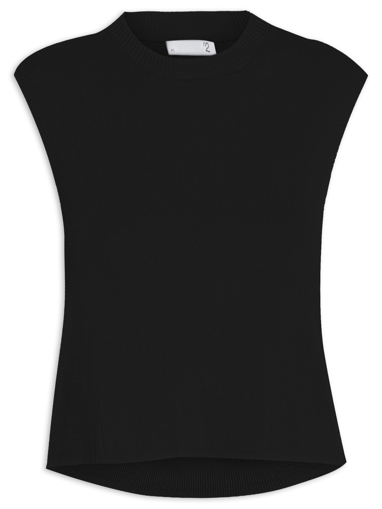 Cropped Feminino Tricot - Preto