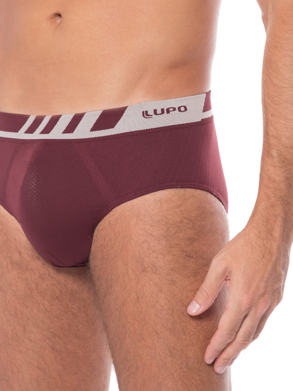 Cueca Am Slip Microf Vinho Lupo