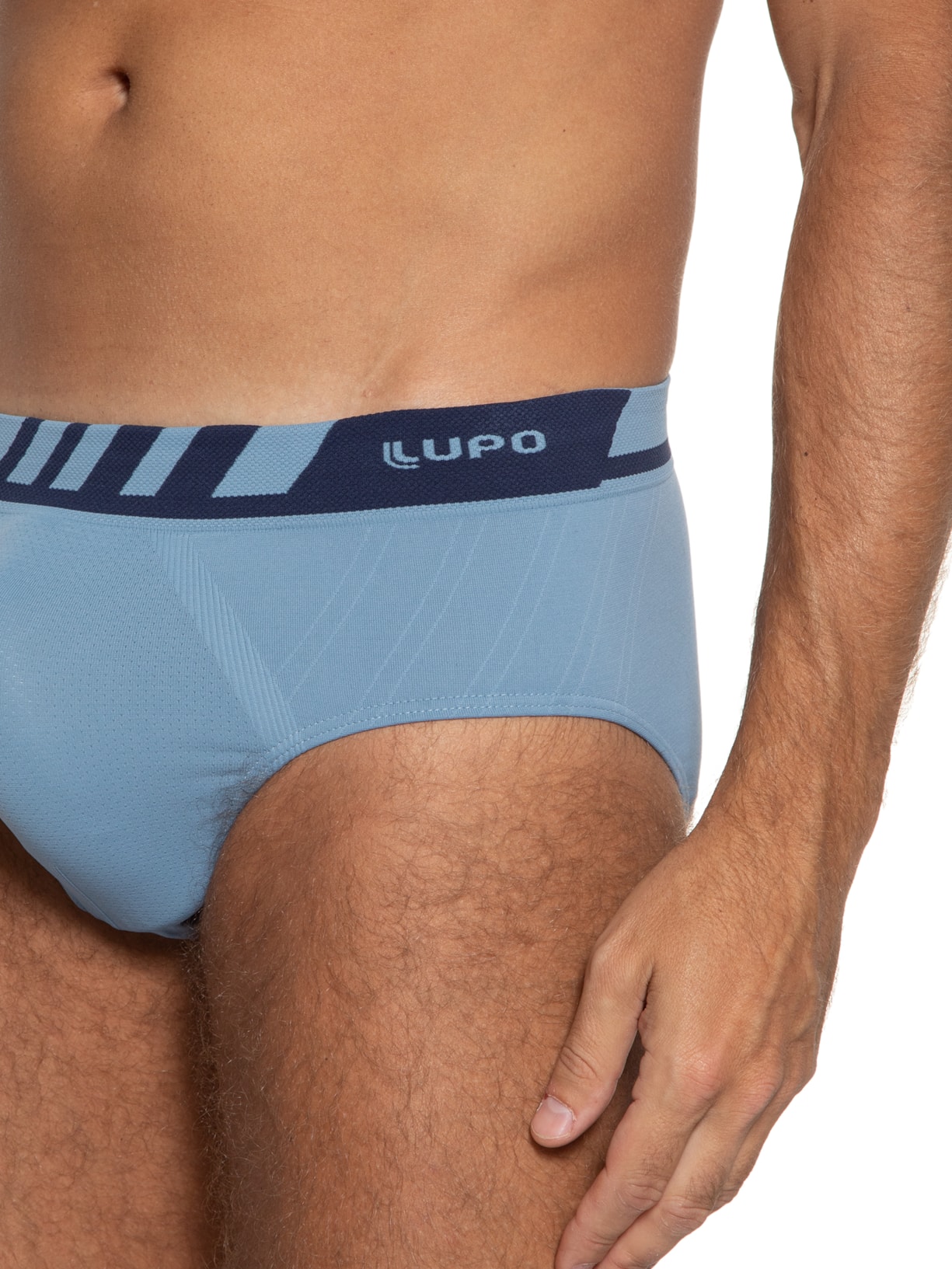 Cueca Am Slip Microfibra Azul Lupo