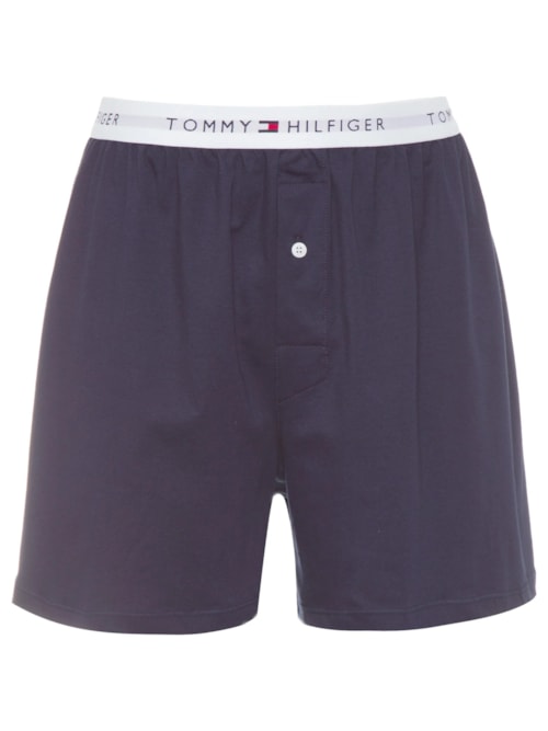 Cueca Basics Core Knit Interlock Athletic Box - Azul