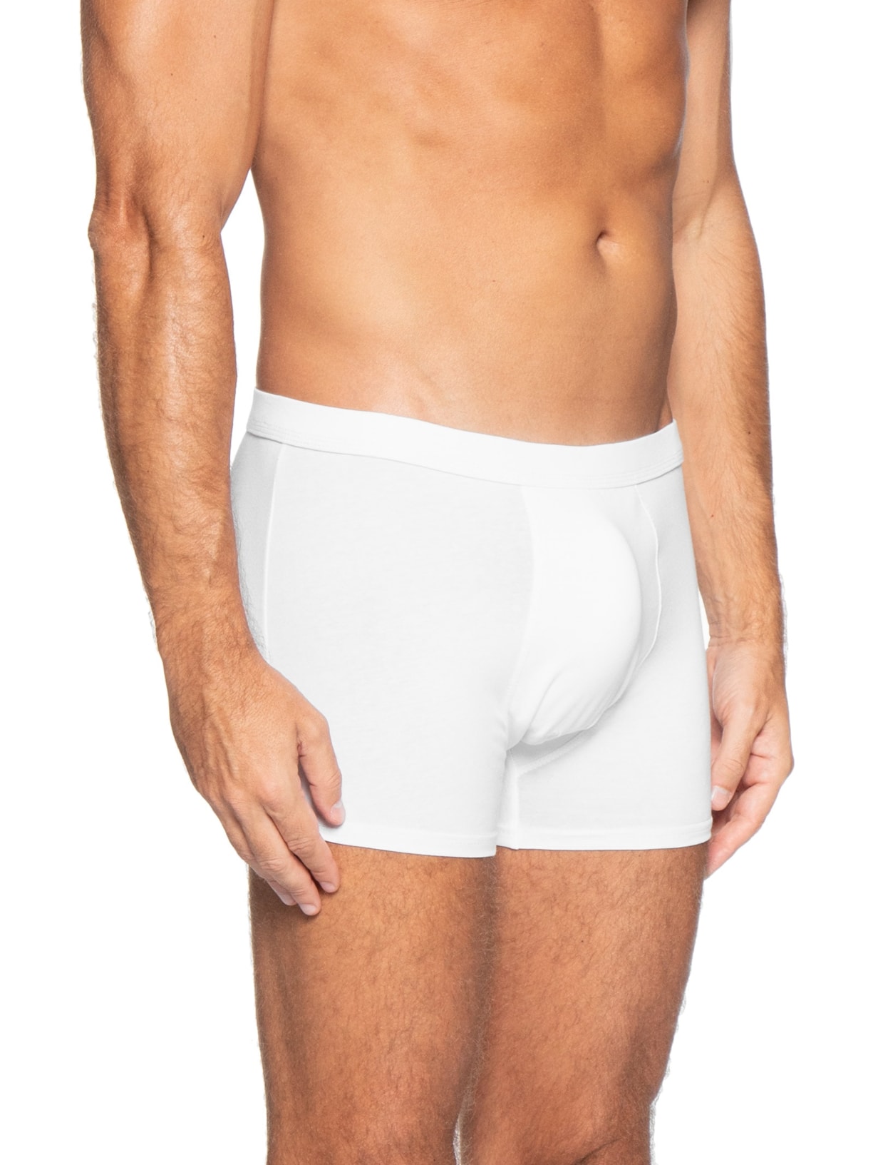 Cueca Box Algodão Branco Basiq Men