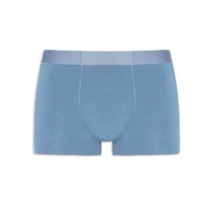 Cueca Box Modal Com Elastano - Azul