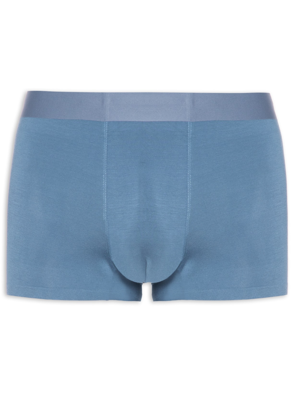Cueca Box Modal Com Elastano - Azul