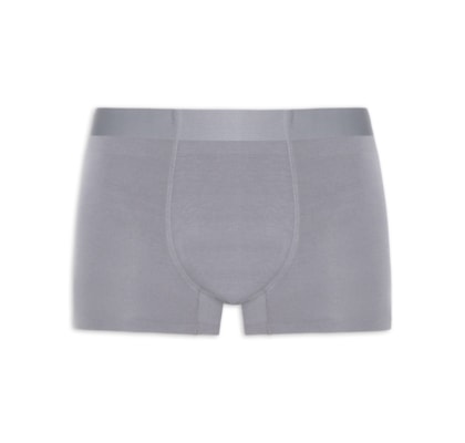 Cueca Box Modal Com Elastano - Cinza