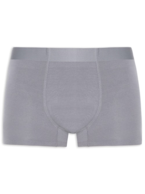 Cueca Box Modal Com Elastano - Cinza