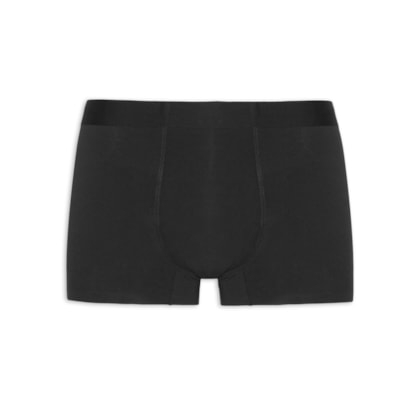 Cueca Box Modal Com Elastano - Preto