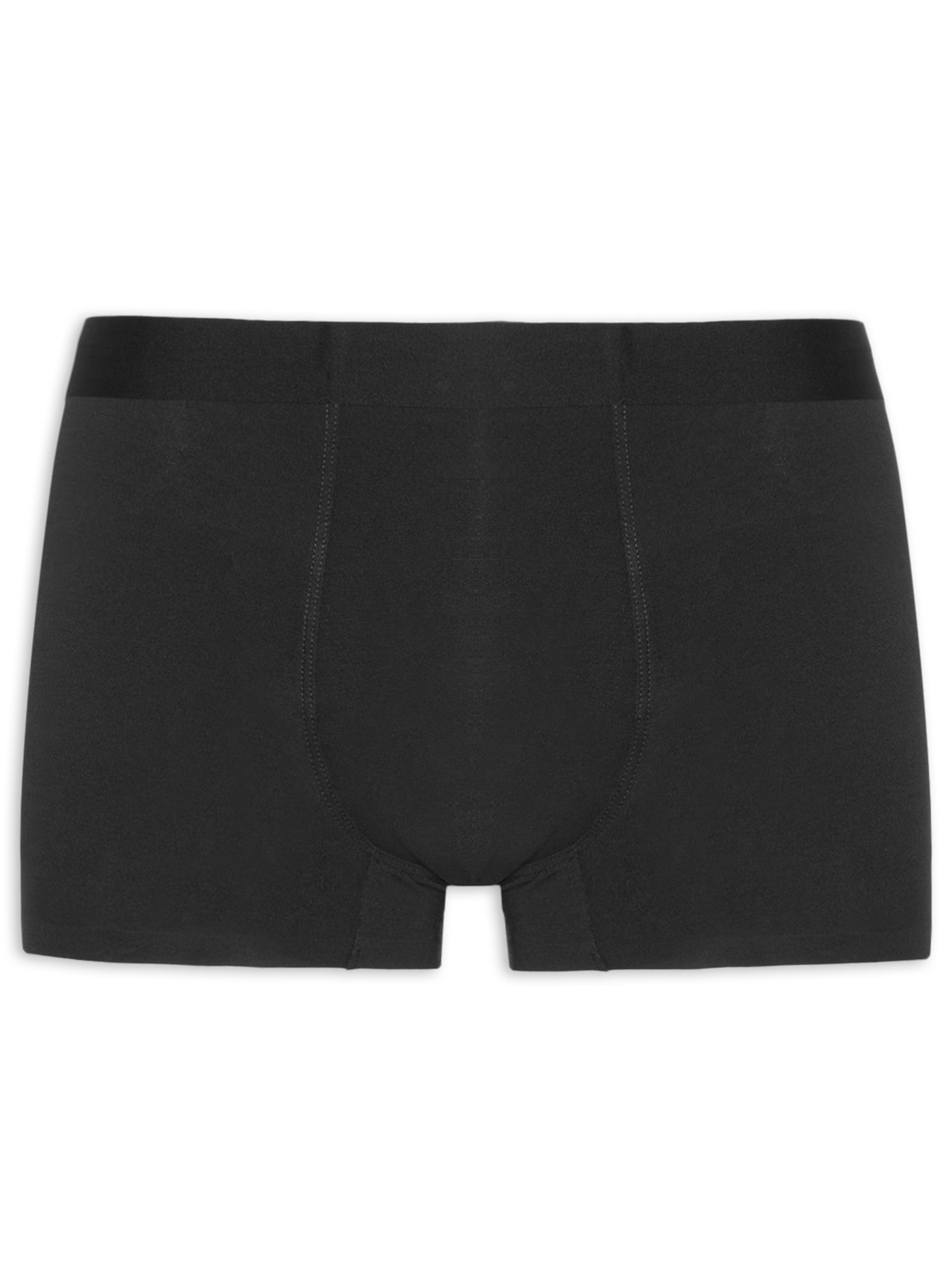 Cueca Box Modal Com Elastano - Preto