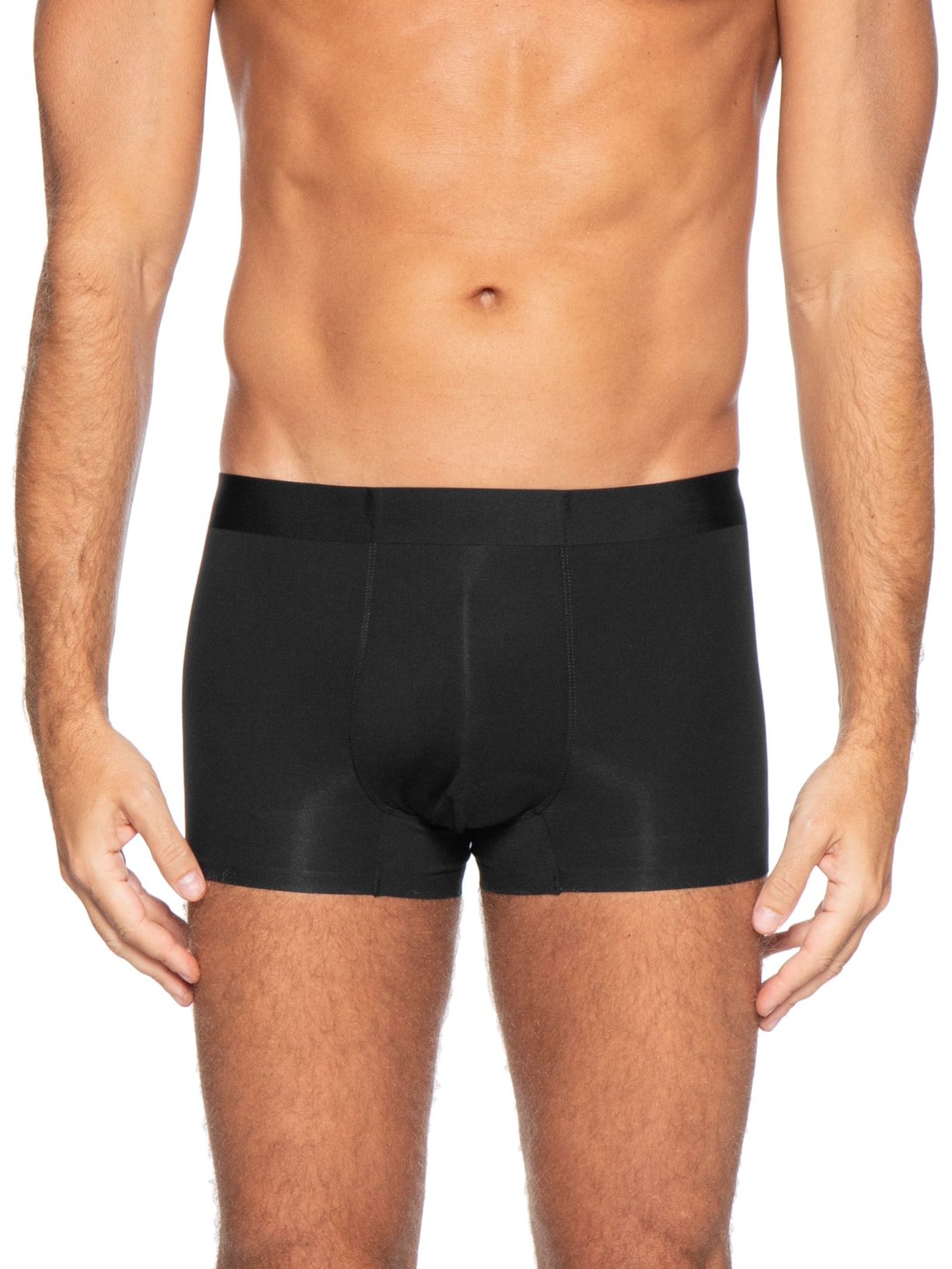 Cueca Box Modal Com Elastano Preto Basiq Men