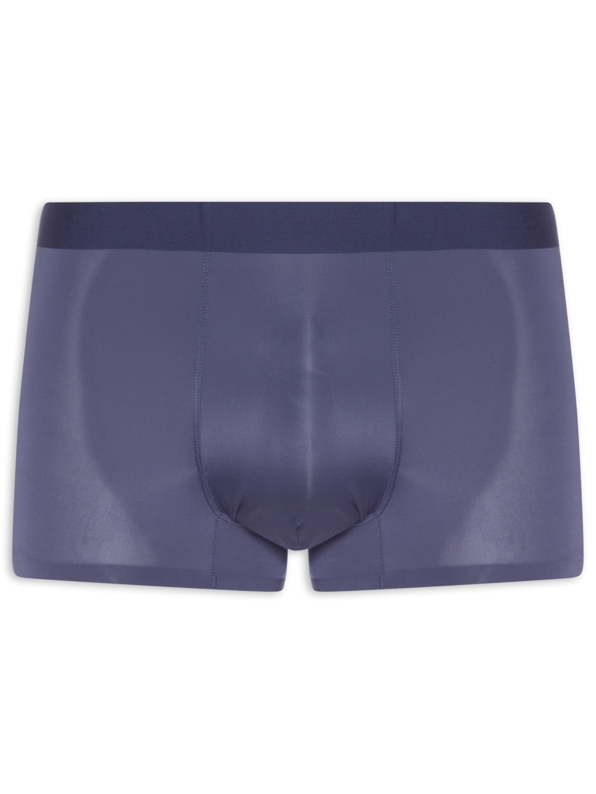 Cueca Box Sem Costura Poliamida Azul Basiq Men