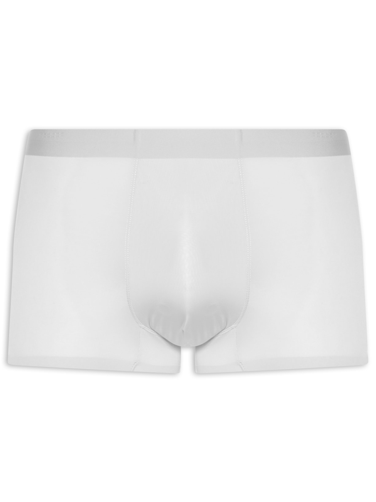Cueca Box Sem Costura Poliamida Cinza Basiq Men