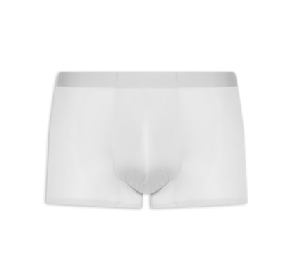 Cueca Box Sem Costura Poliamida - Cinza