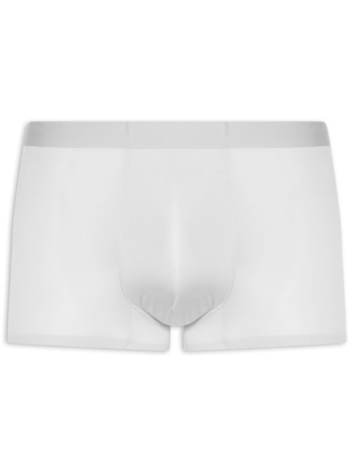 Cueca Box Sem Costura Poliamida - Cinza