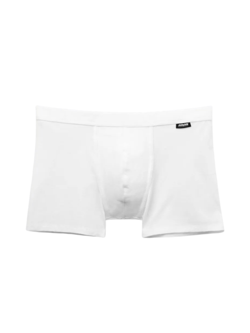 Cueca Boxer "a Indestrutível" Em Algodão Supima - Branco