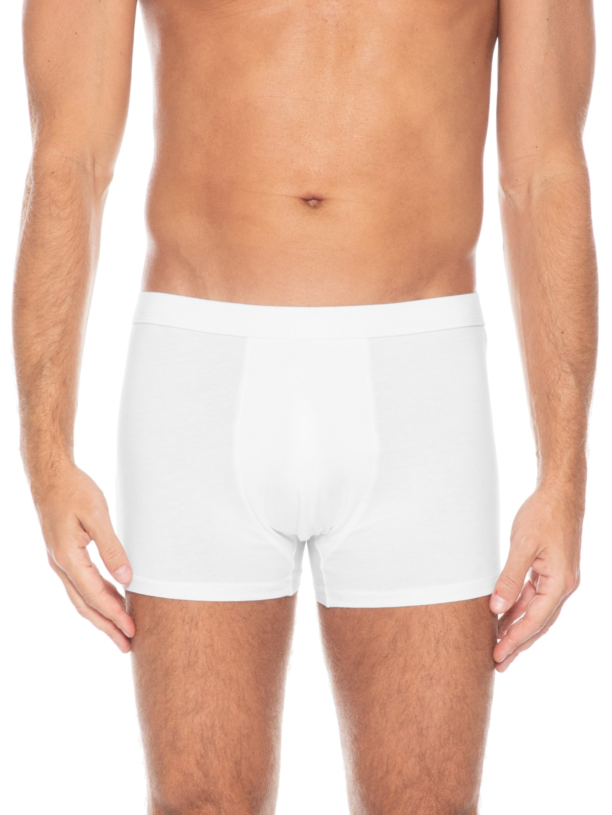 Cueca Boxer Algodão Branco Basiq Men