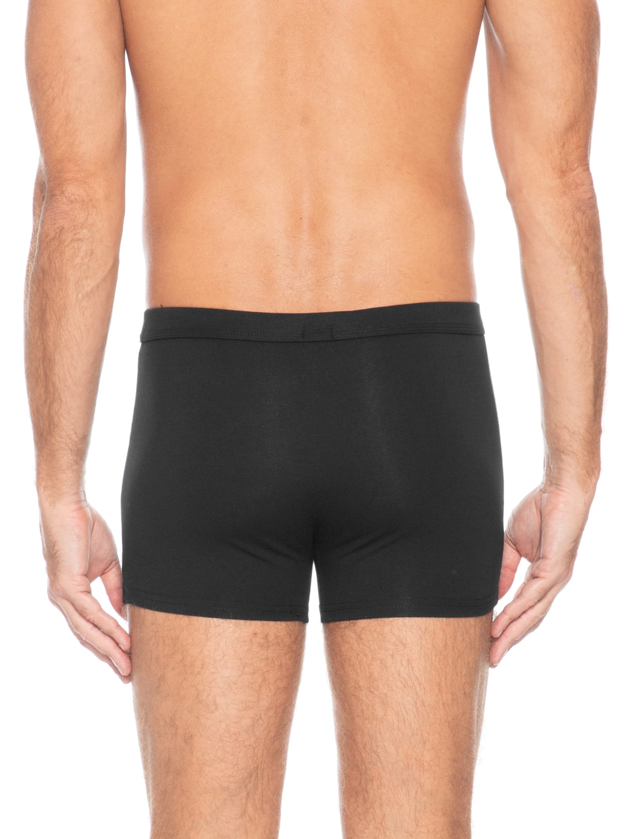Cueca Boxer Algodão Preto Basiq Men