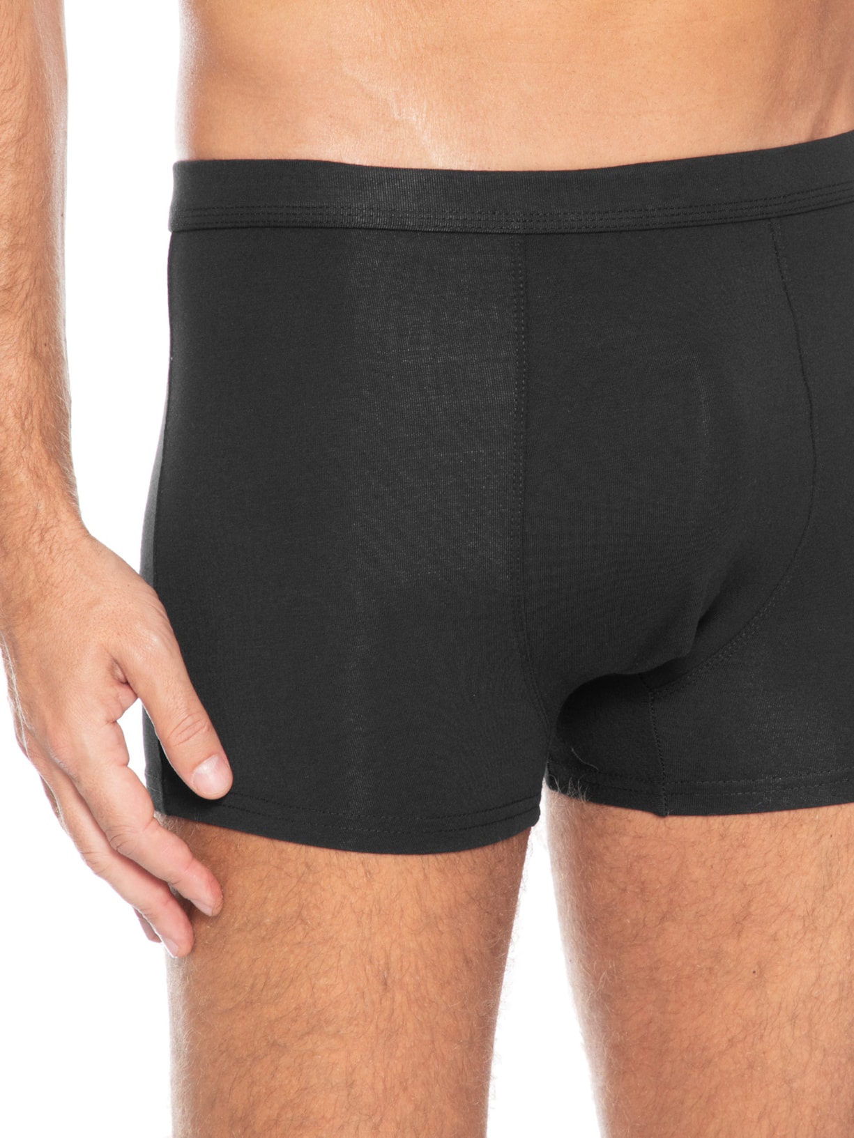 Cueca Boxer Algodão Preto Basiq Men