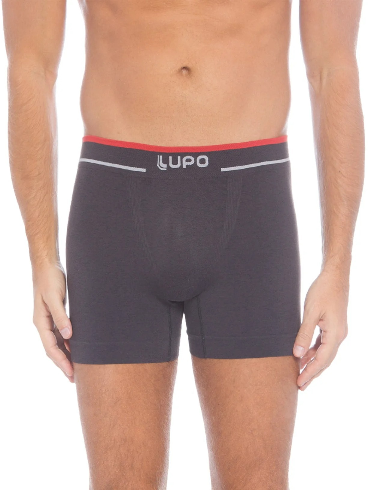 Cueca Boxer Cinza Lupo