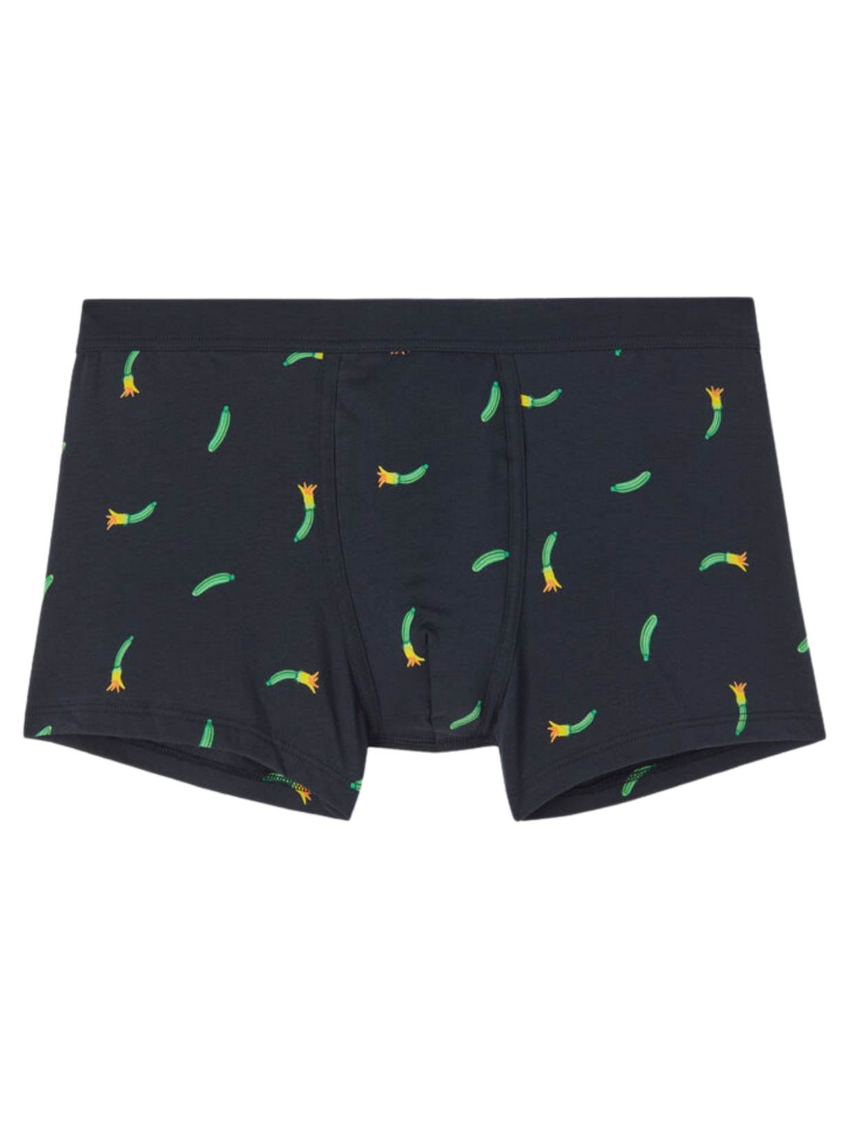 Cueca Boxer Com Estampa De Abobrinhas Em Algodão Supima - Azul