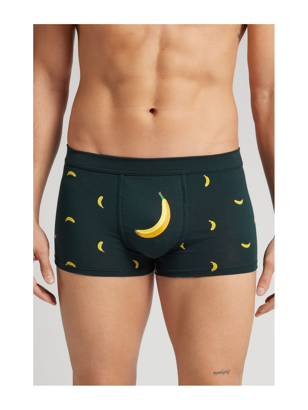 Cueca Boxer Com Estampa De Bananas Em Algodão Supima Verde Intimissimi