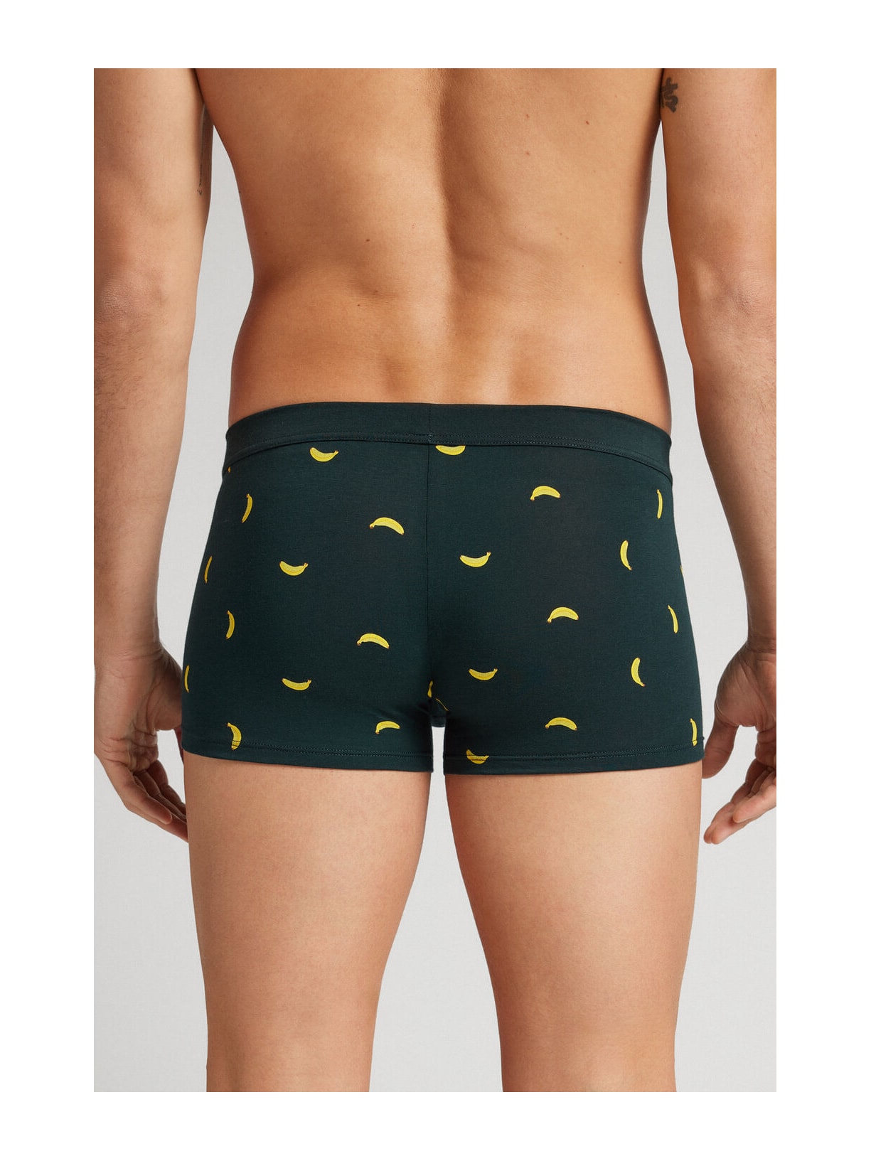 Cueca Boxer Com Estampa De Bananas Em Algodão Supima Verde Intimissimi