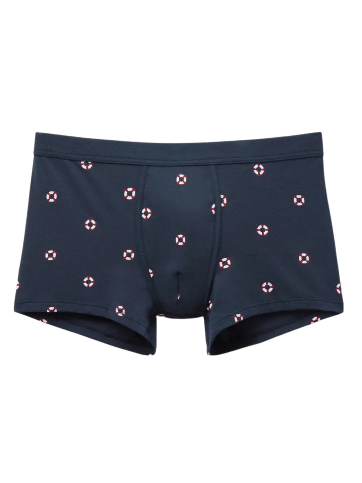 Cueca Boxer Com Estampa De Boias Em Algodão Natural Fresh Azul Intimissimi