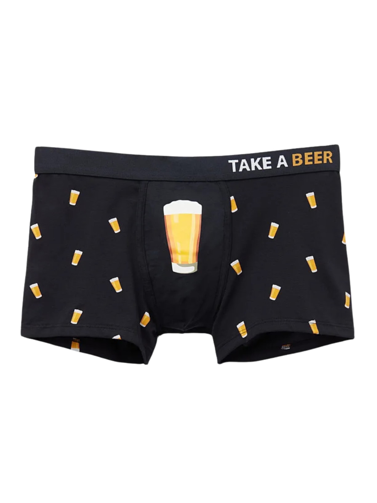 Cueca Boxer Com Estampa De Cerveja Em Algodão Supima - Azul