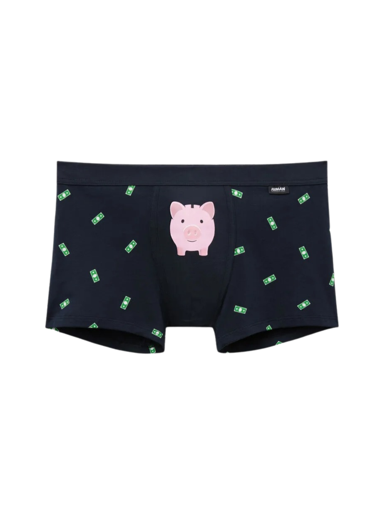 Cueca Boxer Com Estampa De Dólar Em Algodão Supima Azul Intimissimi
