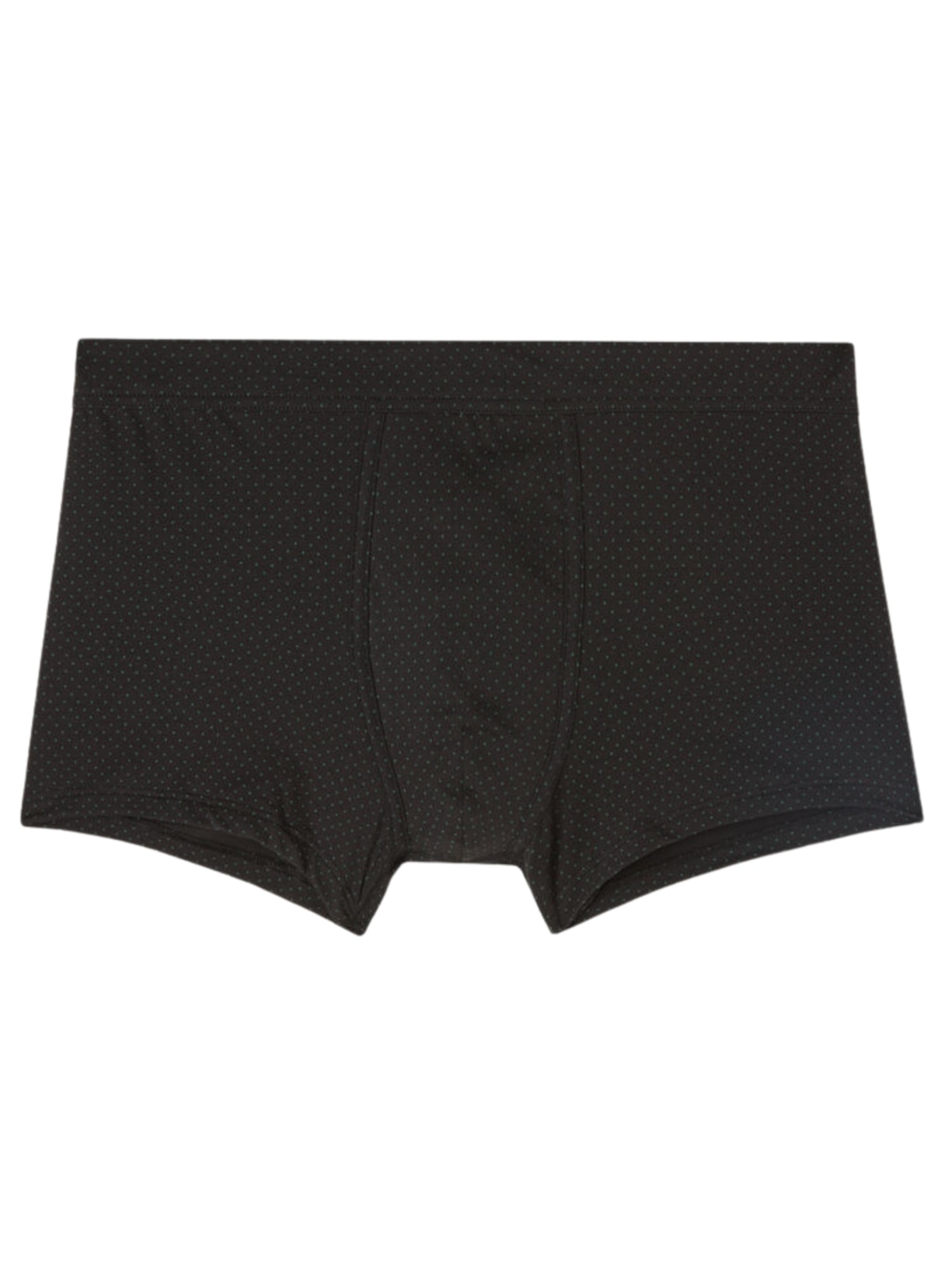 Cueca Boxer Com Estampa De Microbolinhas Em Algodão Supima Natural Fresh - Preto