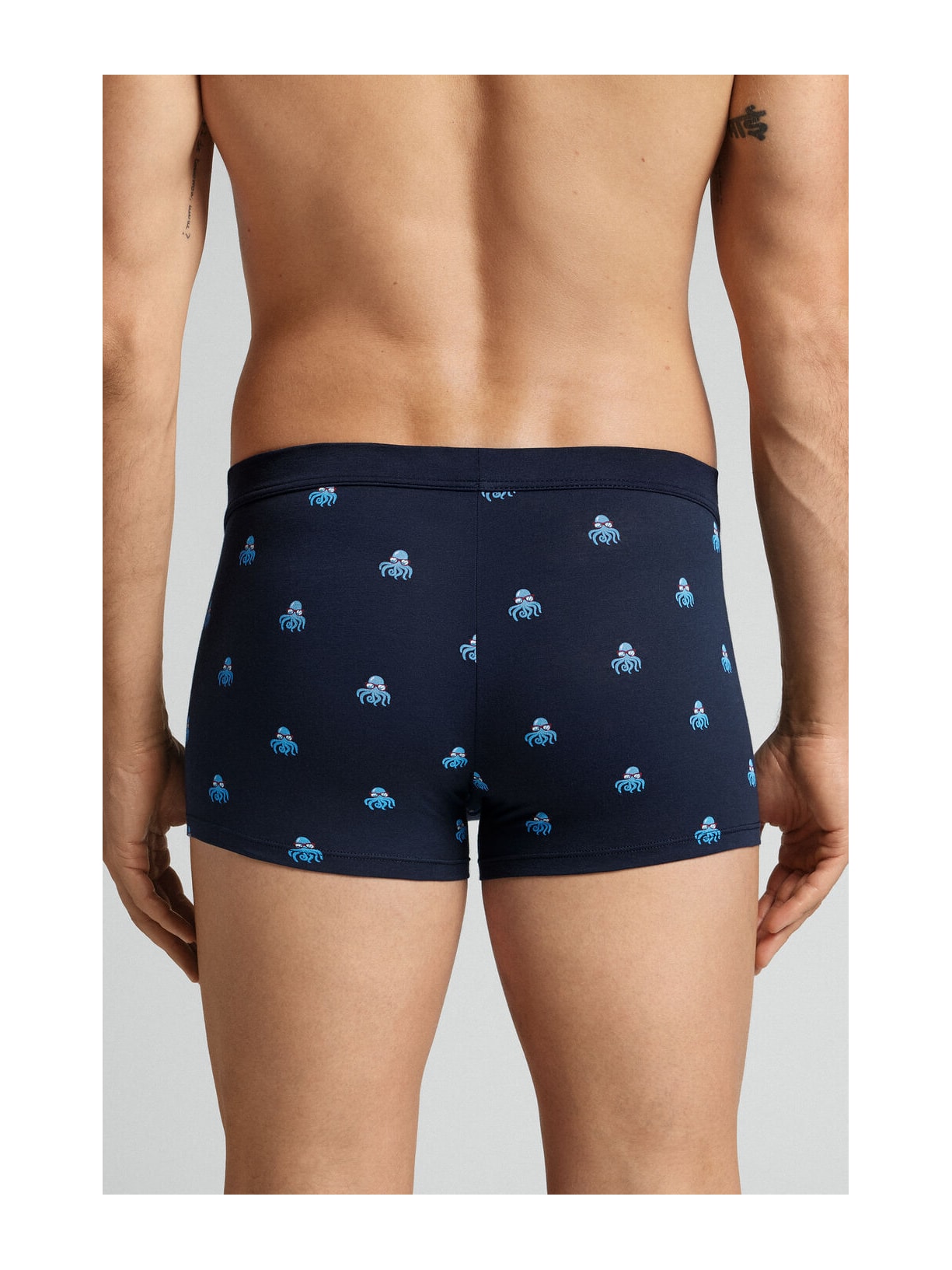 Cueca Boxer Com Estampa De Polvo Em Algodão Natural Fresh Azul Intimissimi