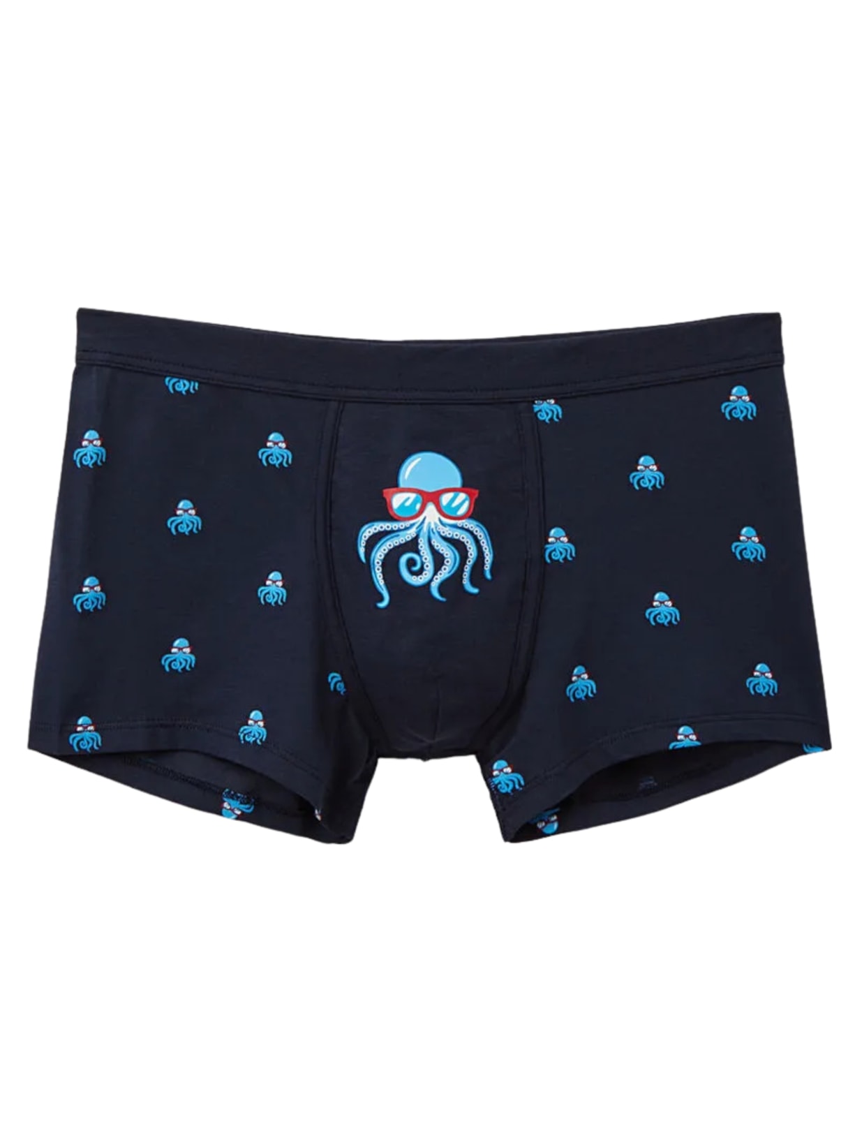 Cueca Boxer Com Estampa De Polvo Em Algodão Natural Fresh - Azul