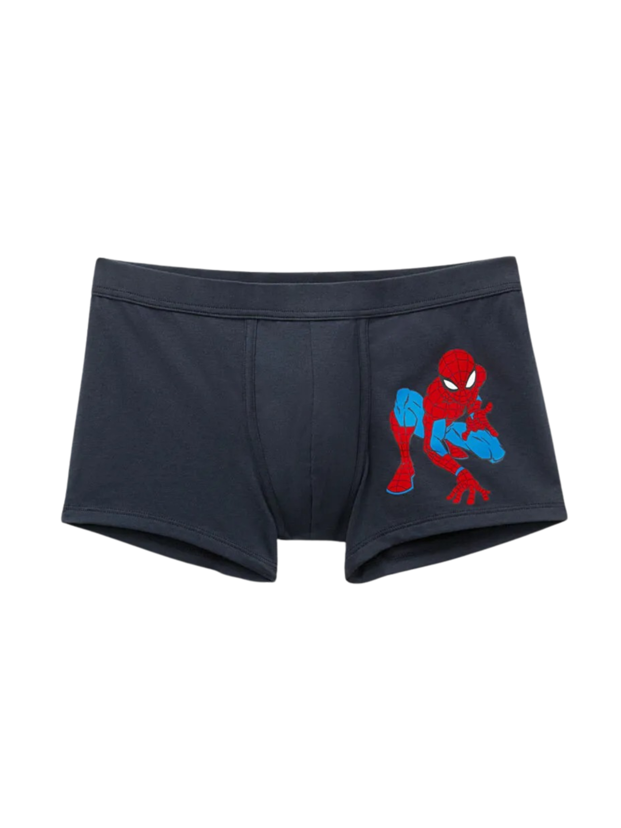 Cueca Boxer Com Estampa Marvel Homem-Aranha Em Algodão Supima - Azul