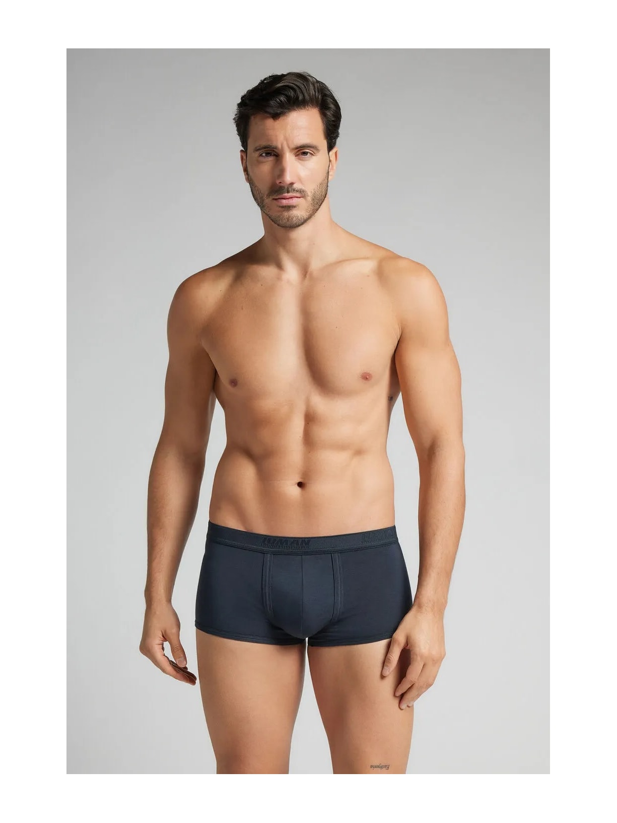 Cueca Boxer Com Logotipo Em Algodão Supima Azul Intimissimi