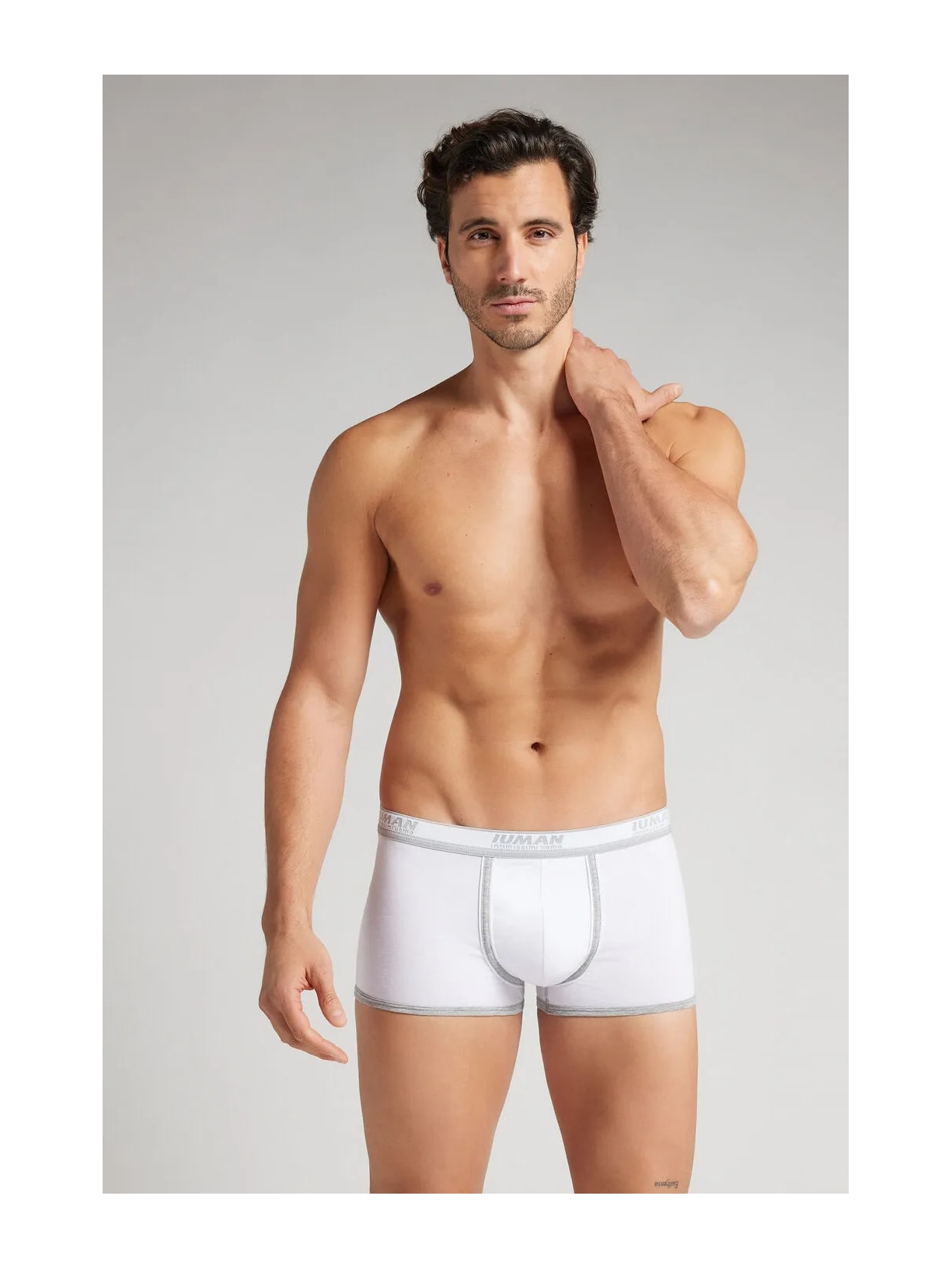 Cueca Boxer Com Logotipo Em Algodão Supima Branco Intimissimi