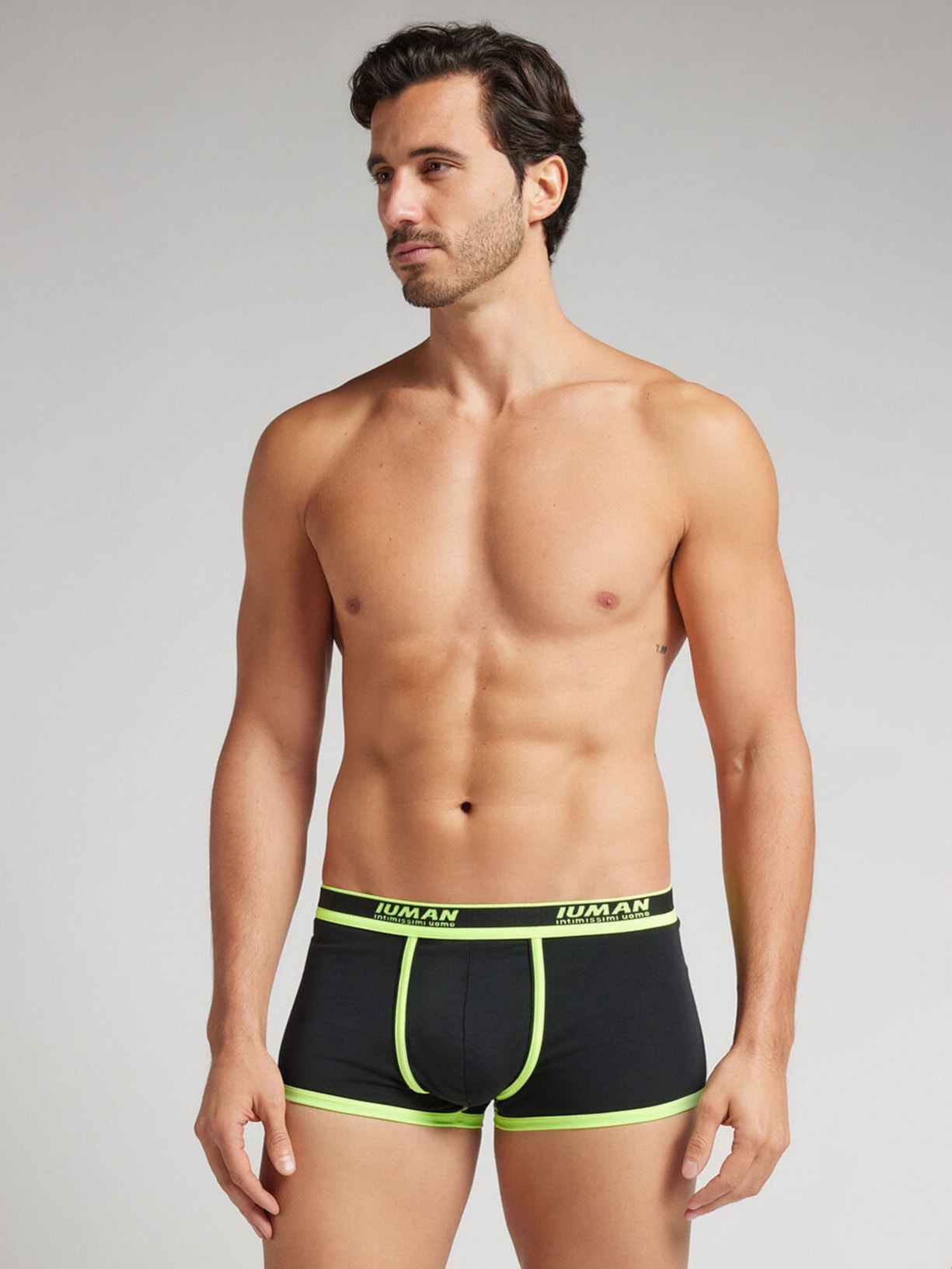 Cueca Boxer Com Logotipo Em Algodão Supima Preto Intimissimi