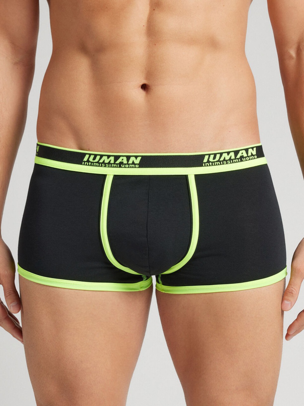 Cueca Boxer Com Logotipo Em Algodão Supima Preto Intimissimi