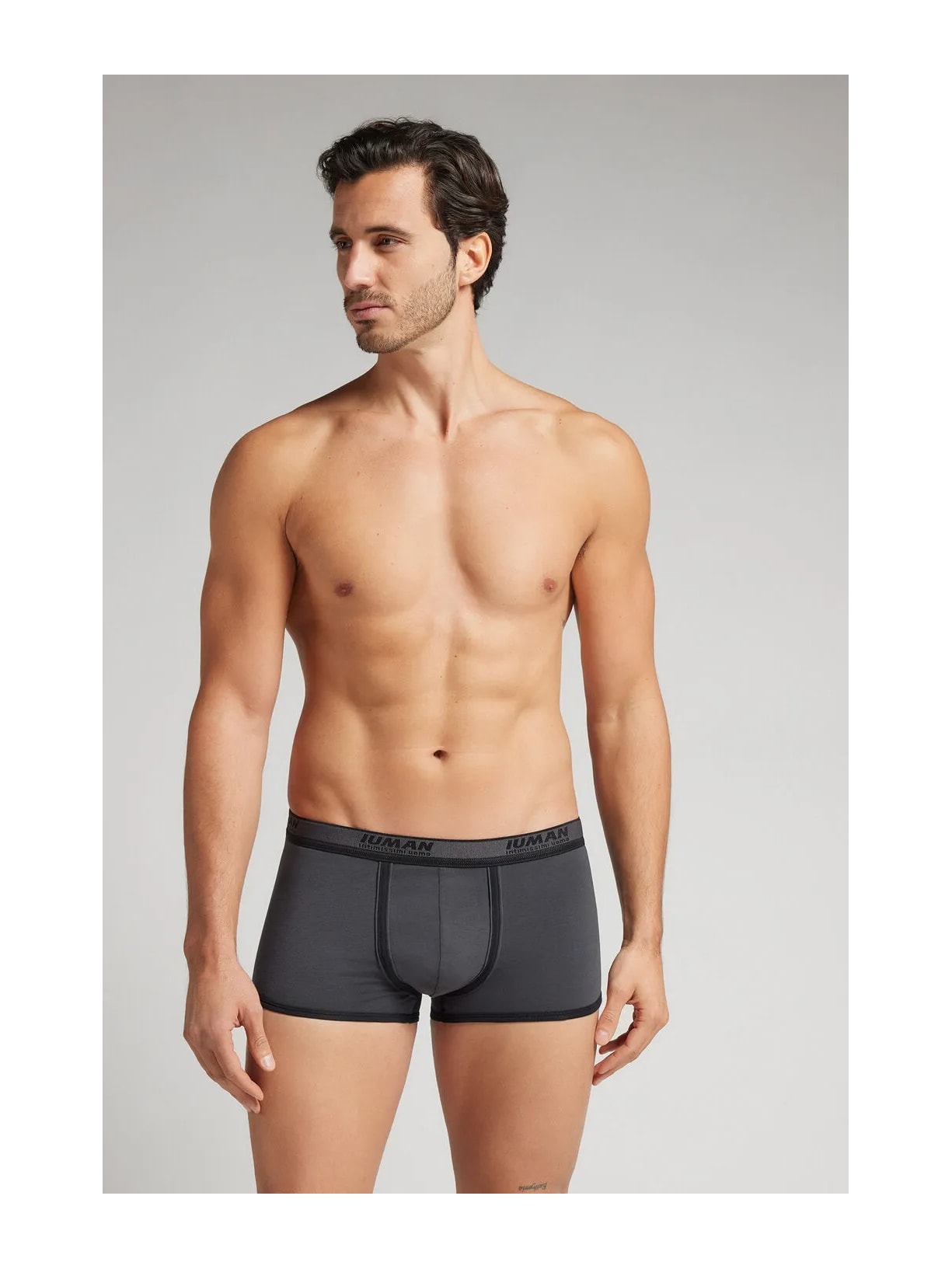 Cueca Boxer Com Logotipo Em Algodão Supima Preto Intimissimi