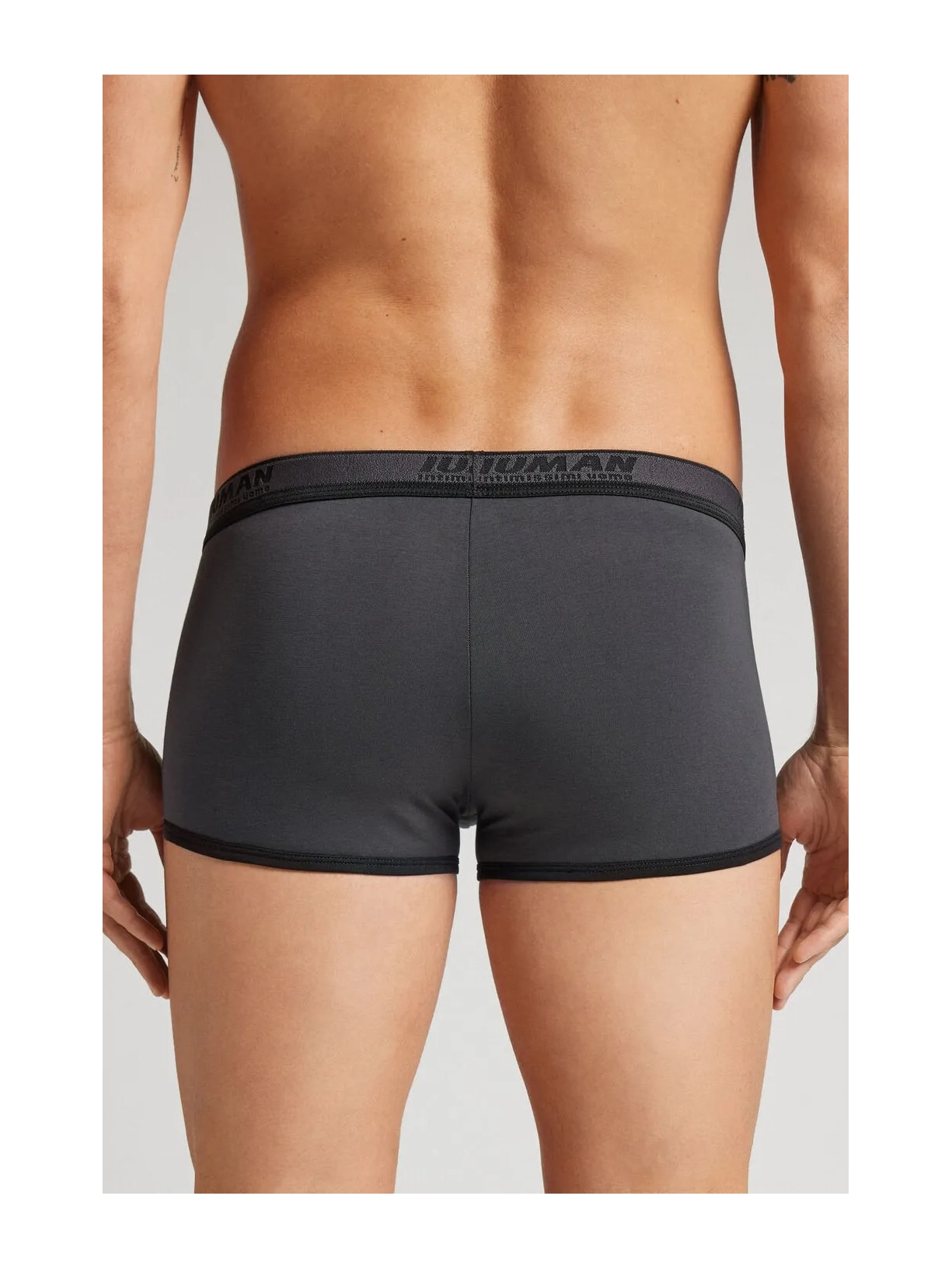 Cueca Boxer Com Logotipo Em Algodão Supima Preto Intimissimi