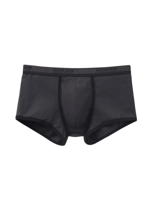 Cueca Boxer Com Logotipo Em Algodão Supima - Preto