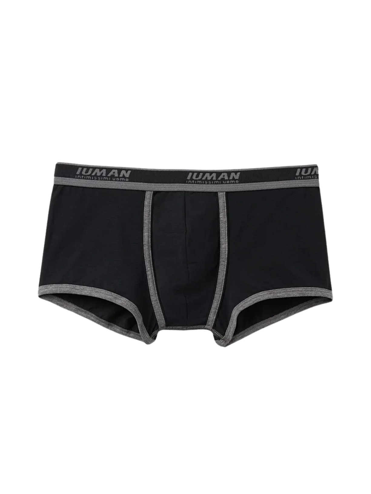 Cueca Boxer Com Logotipo Em Algodão Supima - Preto
