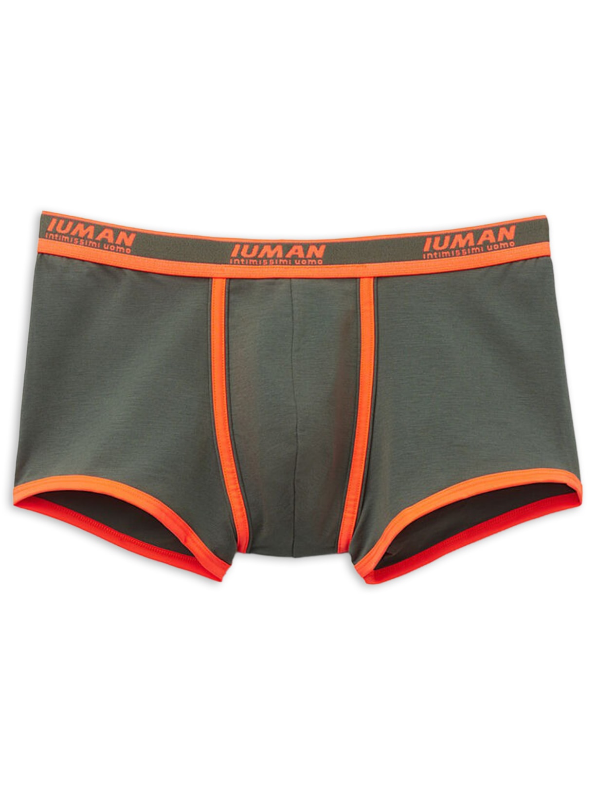 Cueca Boxer Com Logotipo Em Algodão Supima - Verde