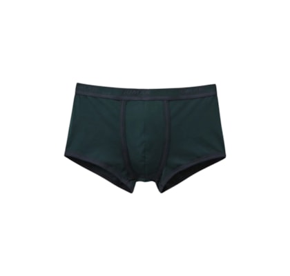 Cueca Boxer Com Logotipo Em Algodão Supima - Verde