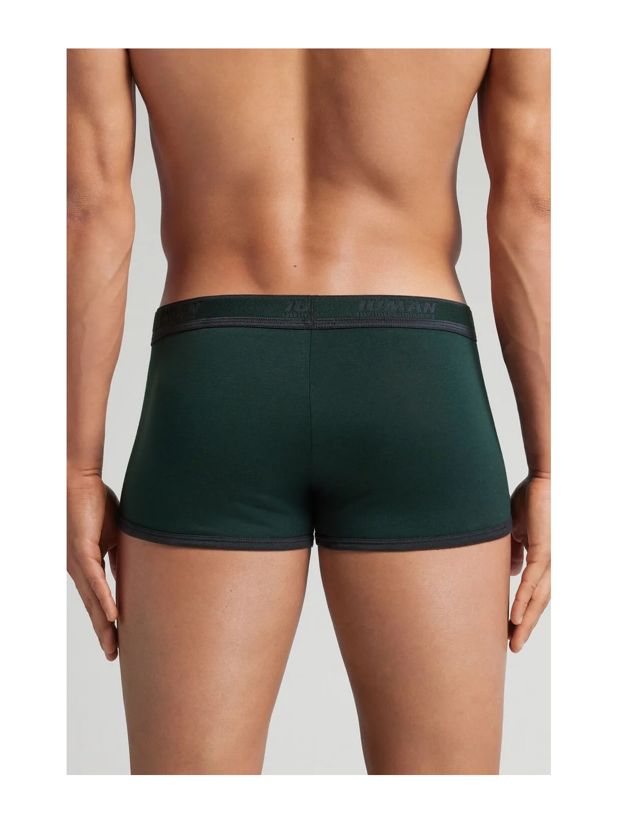Cueca Boxer Com Logotipo Em Algodão Supima Verde Intimissimi