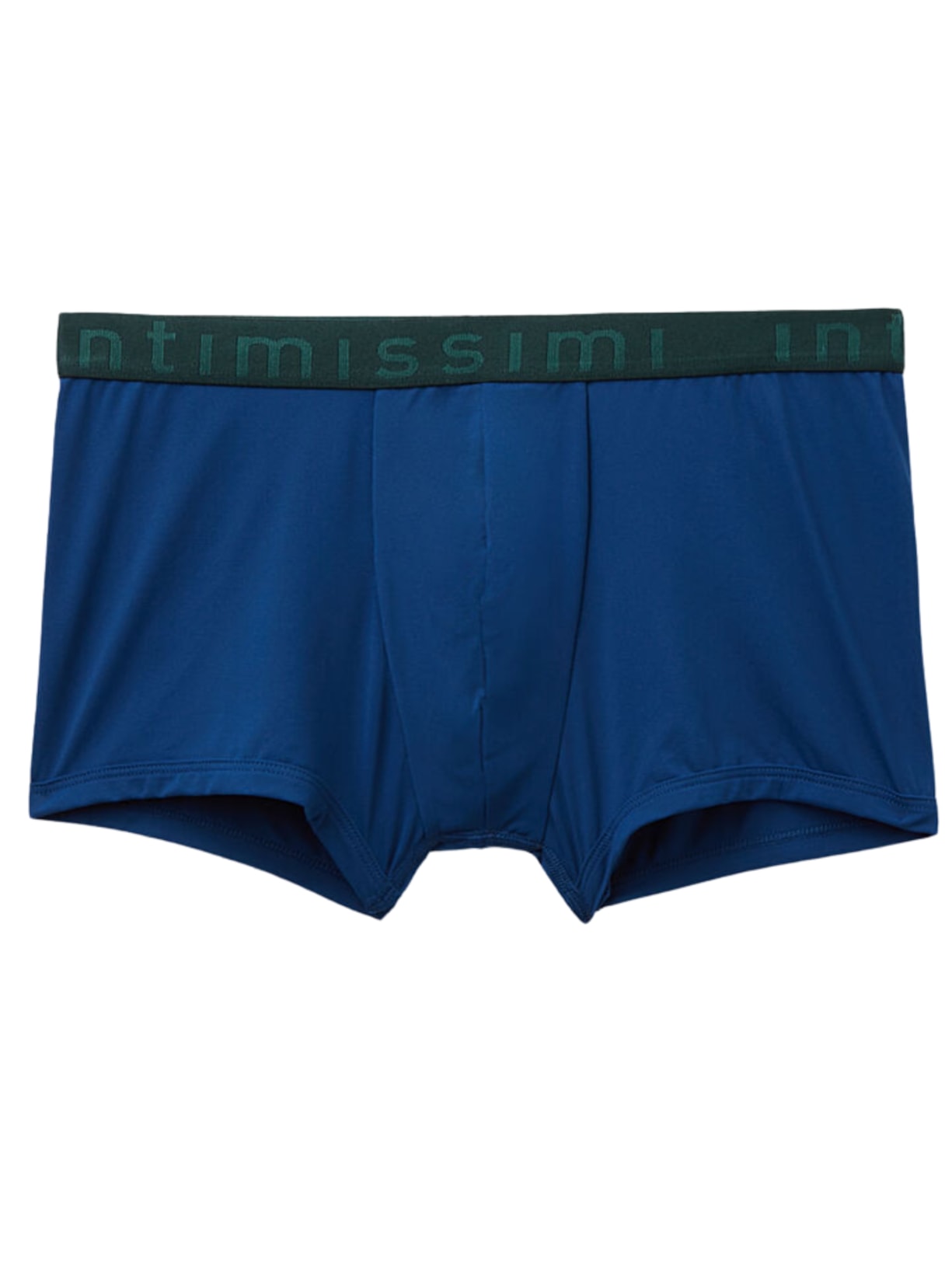 Cueca Boxer De Microfibra Com Logotipo - Azul